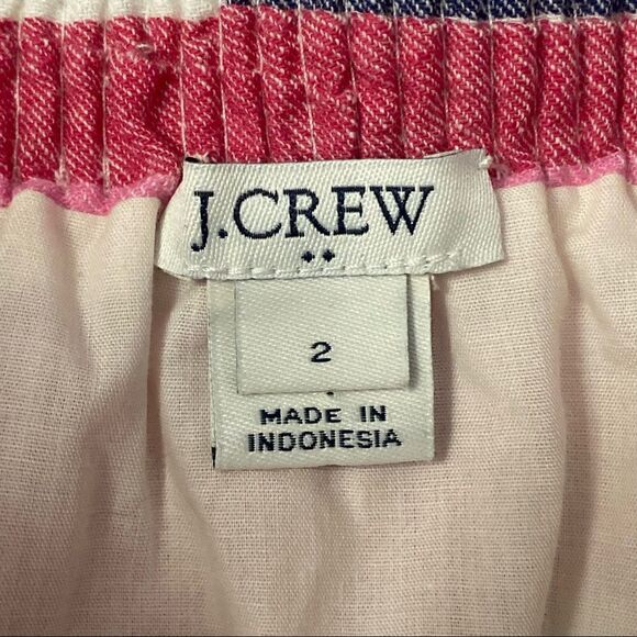 J. Crew Sidewalk Mini Skirt Stripe Linen - Picture 6 of 11